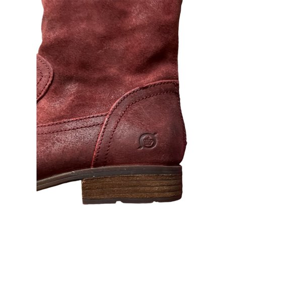 Born Suede Tall burgundy Boots size 7.5M - Picture 2 of 6